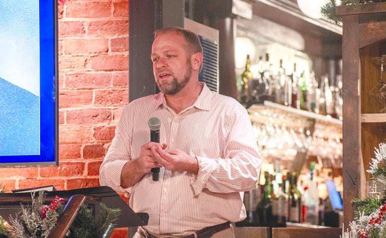 Boyd Kinney, a graduate of the drug court program, speaks about his experience. JULIANNE AKERS/Staff