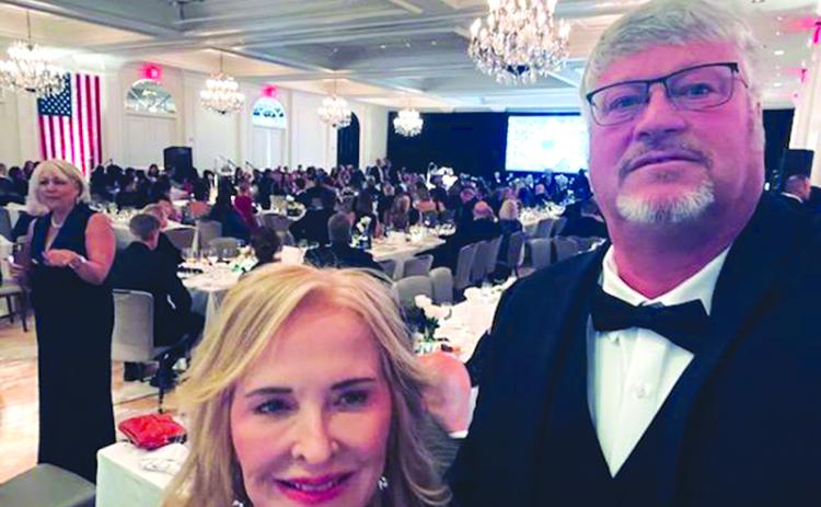Deirdre and Fritz Engelmann pose for a photo at the Rally 4 Vets Inaugural Ball Monday night in Washington, D.C. Submitted