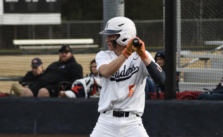 Maverick Chitwood collected three hits and drew a pair of walks in Habersham’s two games against Chestatee. LANG STOREY/Staff