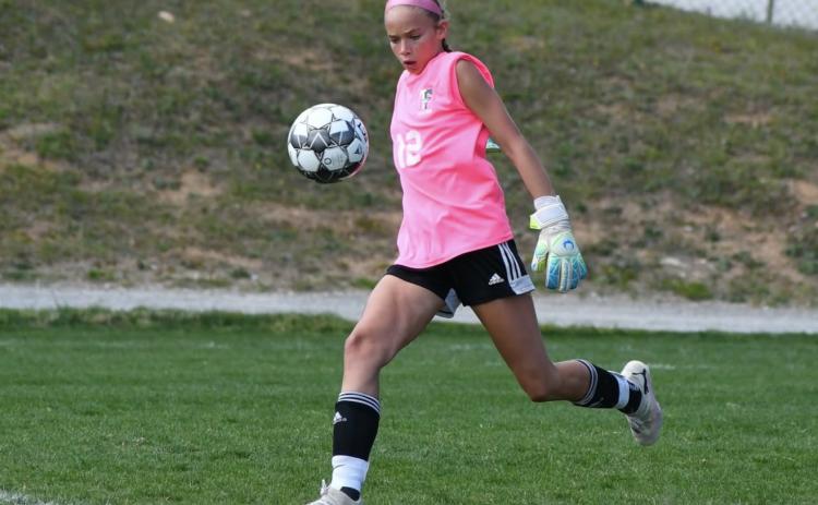 From scoring goals to filling-in a goalkeeper, LB Kafsky did a little bit of everything for the Lady Indians soccer team in 2024. LANG STOREY/Staff