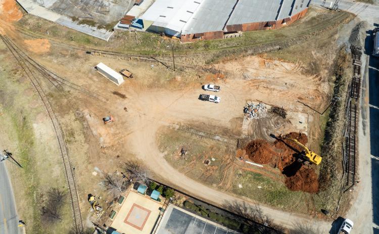 The Cornelia Amphitheater project is underway. ZACH TAYLOR/Staff