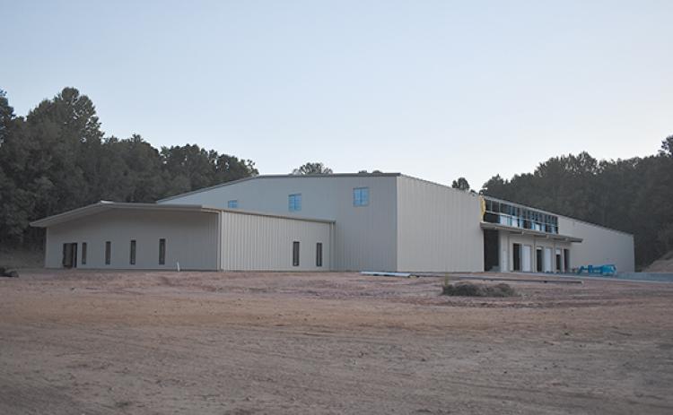 Clear View Enterprises is constructing a warehouse on Pyratich Drive in Phase II of the Habersham County Airport Business Park. (Samantha Sinclair/Staff)