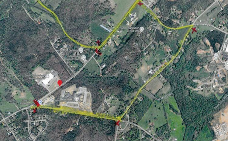 Drivers will be detoured around the partial closure of Old Athens Highway onto Level Grove Road, J. Warren Road, Old Cleveland Road and Hills Mill Road. (Submitted)