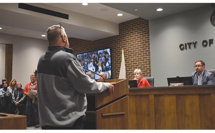The Cornelia City Commission took time to listen to everyone who wished to speak during public forum Tuesday night. (Hannah Caudell/Staff)