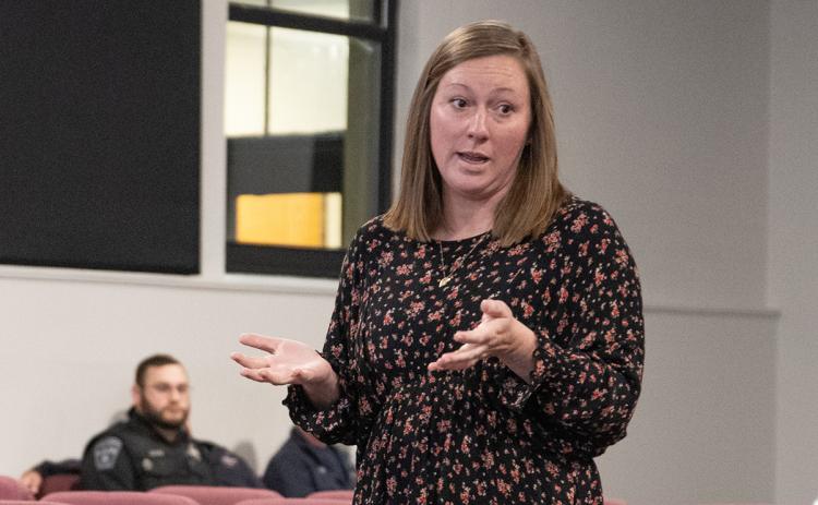 Emily Herrin is the founder of Price to Play, which has two goals: getting all kids outside to play, and to build playgrounds for all kids with all abilities. (Zach Taylor/Staff)