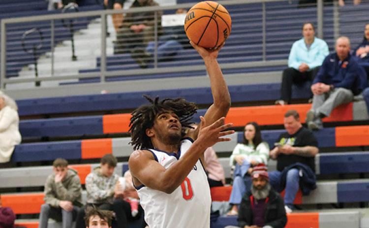 Habersham Central senior Kenzie King (12) celebrates during a game between Clarke Central and Habersham Central in the Region 8 5A Tournament. (Landen Todd/Staff)
