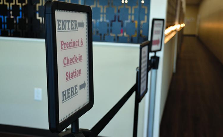 Through Friday, the Habersham County Elections and Voter Registration is the only place for early voting. Another location, the Ruby Fulbright Aquatic Center, will be open for early voting starting Saturday. (Samantha Sinclair/Staff)
