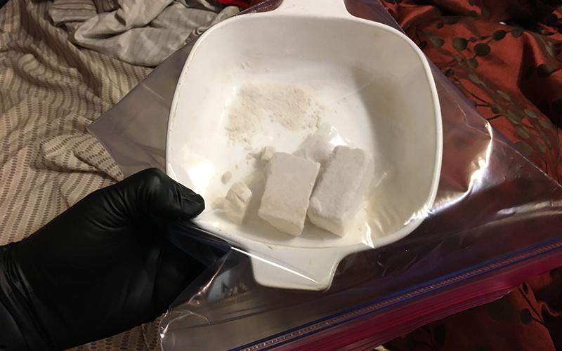 Agents from the Appalachian Regional Drug Enforcement Office seized more than 160 grams of uncut heroin in a raid on April 22.
