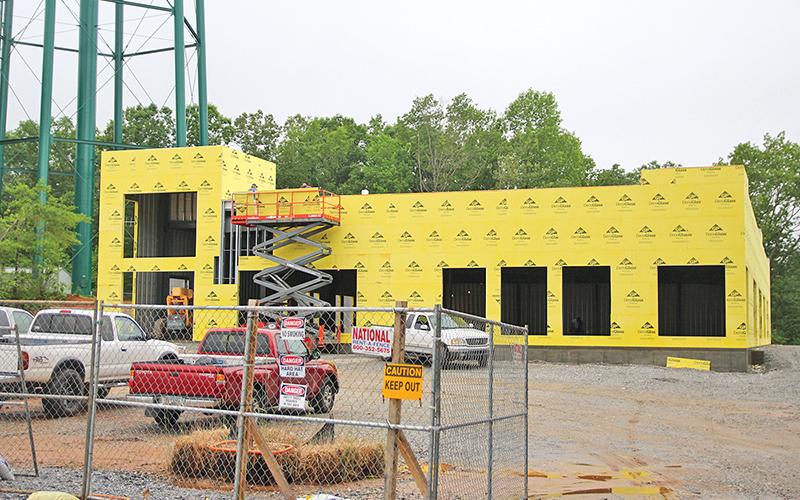 The new rehabilitation center at Habersham Medical Center is under construction and is expected to be ready in the fall. Photo by ERIC PEREIRA/Staff