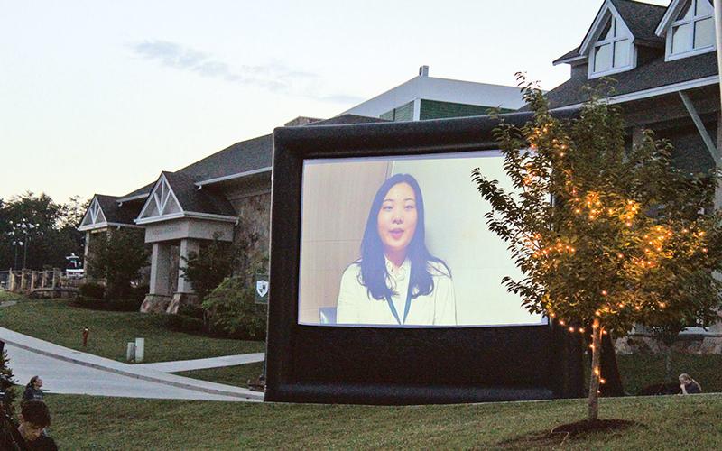Tallulah Falls School salutatorian Jihee Han gave her speech virtually, as many international students were not able to attend the ceremony.