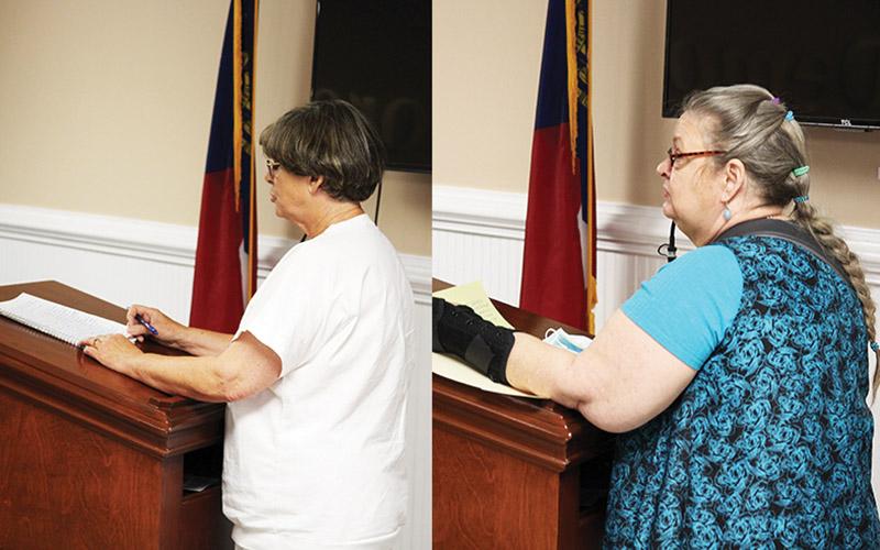 Left photo, Demorest resident Joan Tench is one of the residents that is requesting the termination of City Manager Kim Simonds and resignation of Councilmen Nathan Davis and John Hendrix. Right photo, Demorest resident Deborah Showalter is one of the residents representing the CCD or Concerned Citizens of Demorest. Among other things, they do not wish to see those officials removed, but does want attorney Joey Homans to resign.