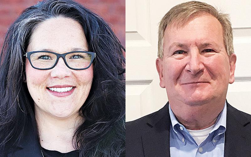 Natalie Crawford and Bruce Harkness will face off for the county commission seat in District 4 on Aug. 11.