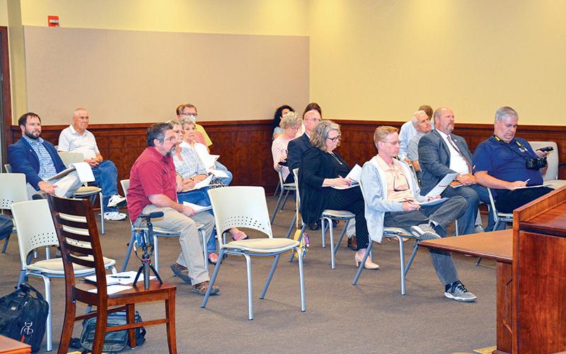 Municipal leaders from across the county gathered Tuesday to finalize the SPLOST VII formulas and project lists.