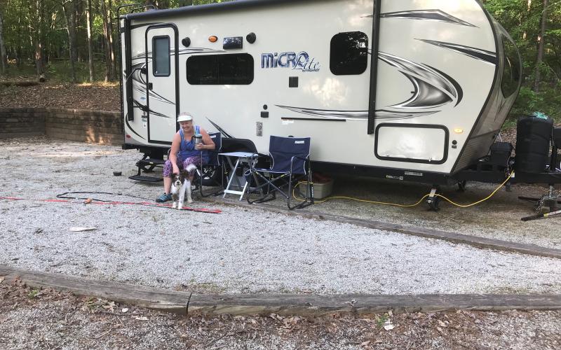 Gary Jones / Richard B. Russell State Park in Elbert County offers 27 camping sites with electricity and water hook-ups and 20 cabins on the shore of Lake Russell. The park also has fishing rowing and many other lake activities.