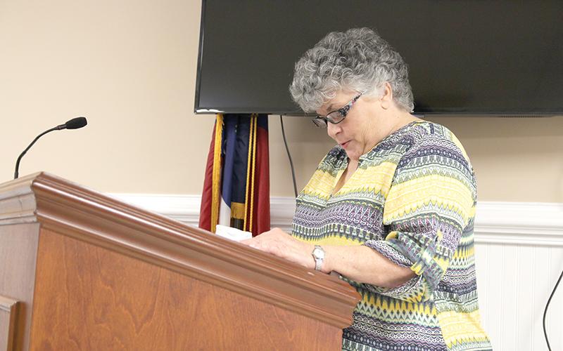 Demorest resident Cecilia Nelson approached the council during the Tuesday meeting to retell her account of the Demorest Police removing her granddaughter from her home.