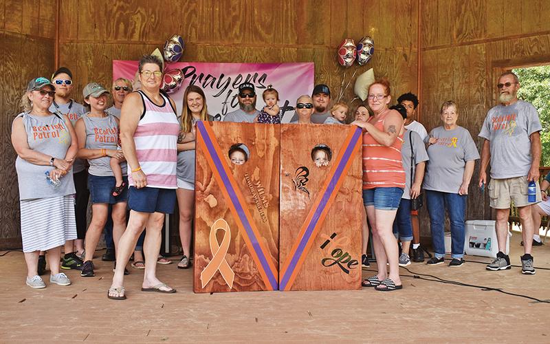 The organizers of the benefit for Scarlett LaCount donated these custom cornhole boards back to the family during the auction. The benefit raised more than $22,000.