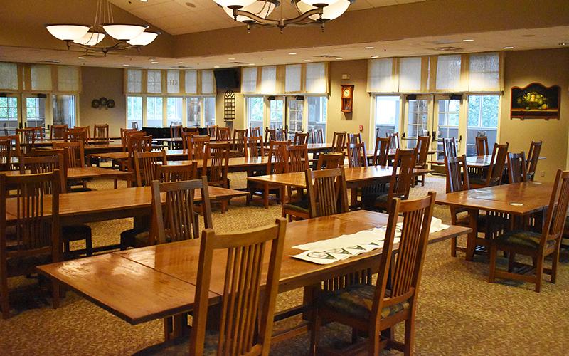 Tallulah Falls' dining hall capacity has been reduced from 250 to 100 due to social distancing.