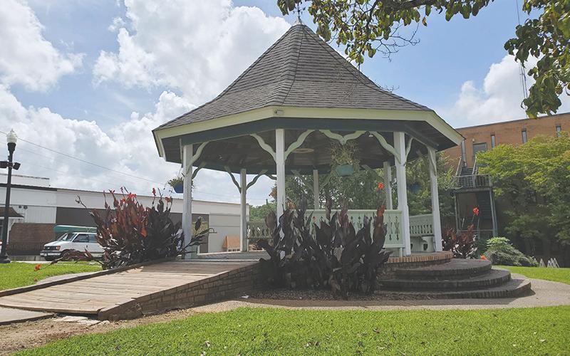 Clarkesville has no interest in losing its gazebo or the War Memorial that sits near it. SAMANTHA SINCLAIR/CNI News Service