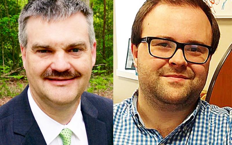Victor Anderson (left) and Nick Mitchell are running for Georgia House District 10 on Nov. 3.