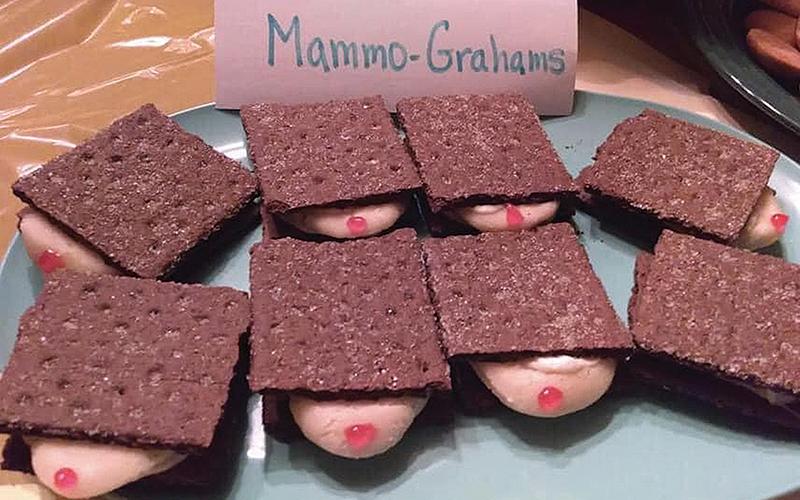 The Evie Peters Foundation used these tasty treats to remind women to get regular mammograms.