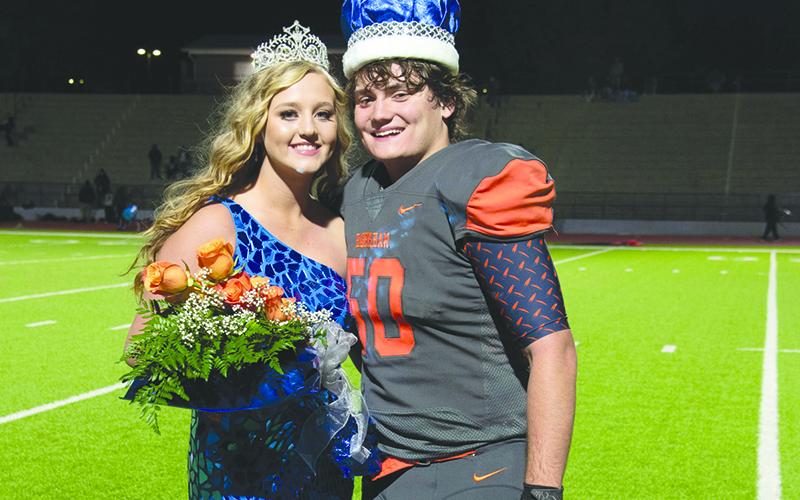 Preslee Hix and Tanner Wade were named queen and king of homecoming Tuesday night at Habersham Central High School. TOM ASKEW/Special