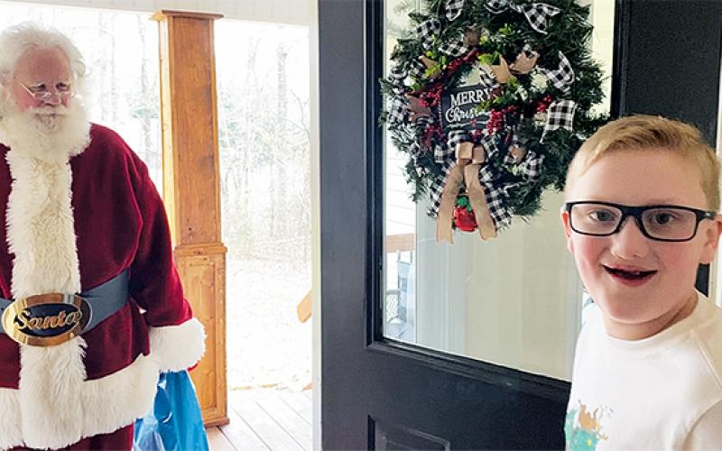 Santa Claus answered the letter of 10-year-old Jedidiah Bramlett, who asked only for prayers as he prepared for surgery. MELISSA BRAMLETT/Submitted