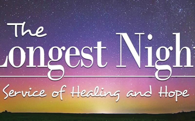 The Longest Night Service is schedule to begin at 7 p.m. on Dec. 21.
