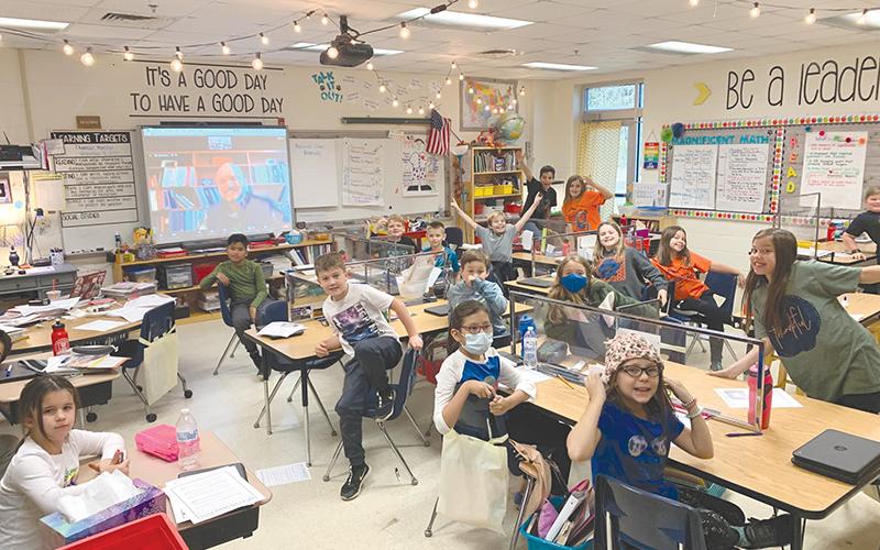 Superintendent Matthew Cooper reads to Brandi Burrell’s fourth grade class virtually at Level Grove Elementary on Nov. 19. Habersham County Schools will be virtual until at least Jan. 25 with staffing concerns relating to COVID-19. BRANDI BURRELL/Submitted