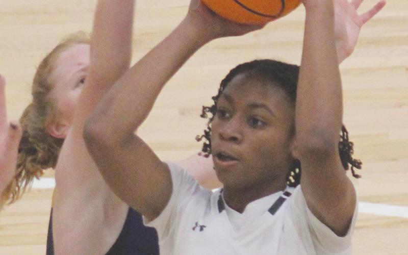 Denika Lightbourne scored 14 points with five steals, four rebounds and three assists last Saturday in the Lady Indians’ home win over Prince Avenue Christian.