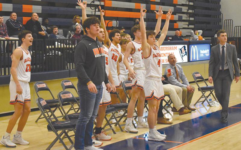 Habersham Central's bench was excited about the shots going in from long range Friday night.