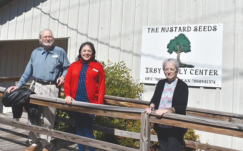Mustard Seed Counseling Services Founder and Director Mike Johns, Assistant Administrator Linda Diamond and Assistant Office Manager Virginia Abbot (from left) work out of the Irby Family Center in Cornelia.