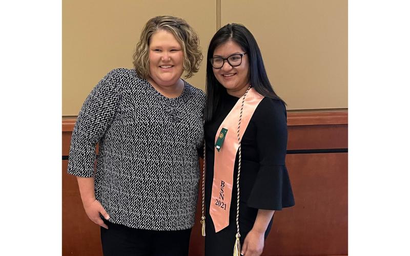 Wilson attended Flores’ nursing pinning ceremony at Piedmont University. MANDY WILSON/Submitted 