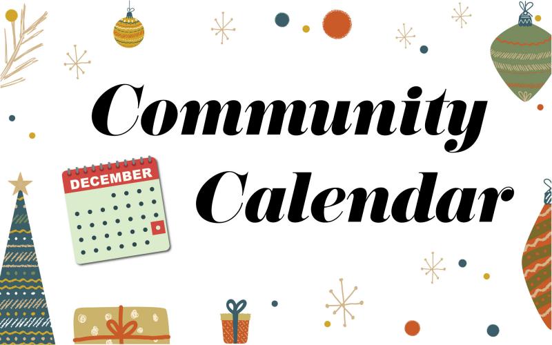December 2021 community calendar