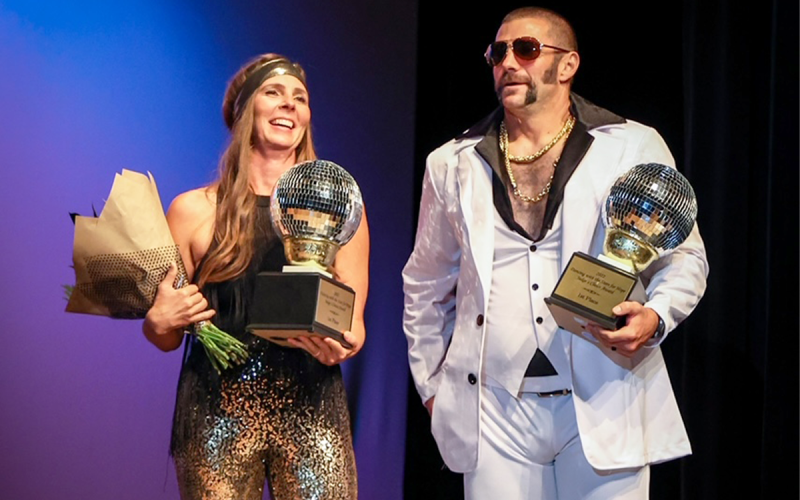 April and Chris Akridge took home the big trophies as the Judges’ Choice for best performers.