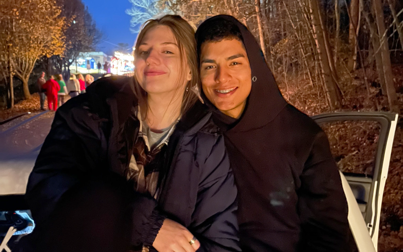 Paris Holcomb and Mario Perdomo went from speaking different languages to pondering spending a life together. SUBMITTED