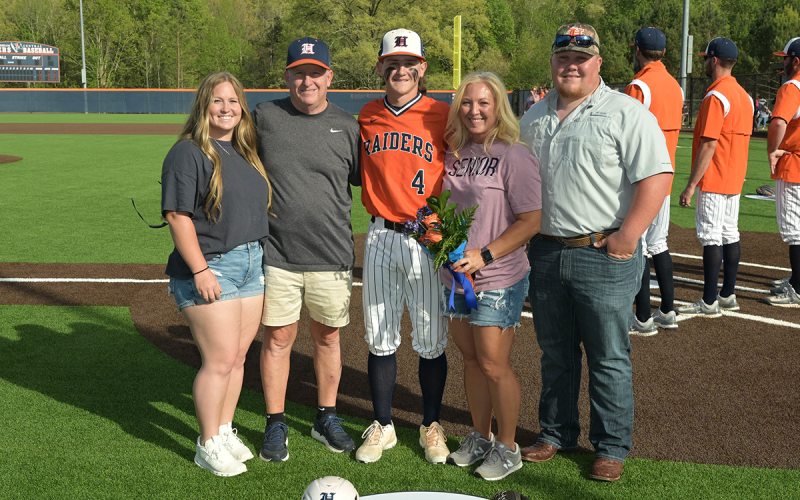 Cody “Coco” Thomas was escorted on Senior Day by his parents Stephanie and Mitchell Thomas as well as his brother Brady Thomas and sister Kilee Thomas. Also in attendance were Cody’s grandparents, Mike and Sandra Chapman as well as Aunt Mary. RANDY CRUMP/Special
