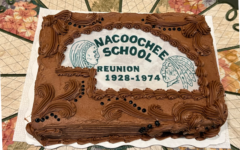 The Nacoochee School logo adorns this cake. IVY RUTZKY/Submitted