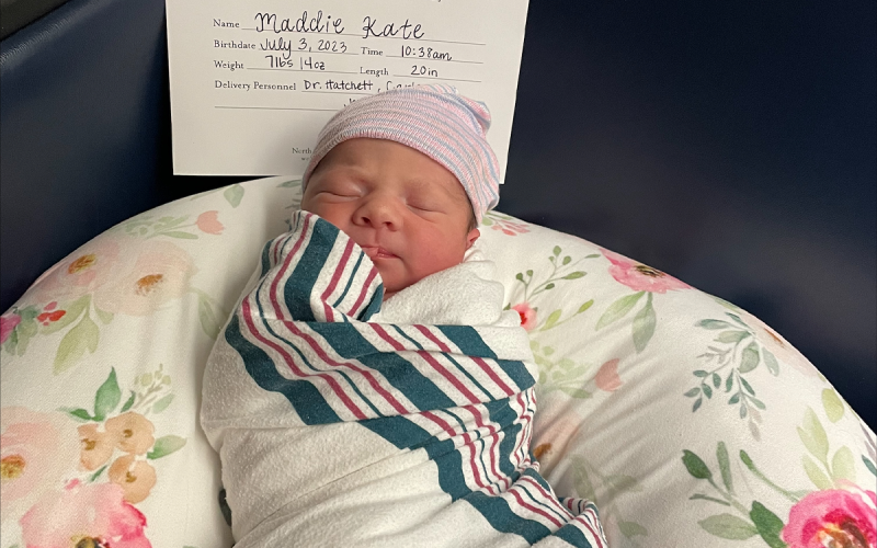 Maddie Kate Littrell was delivered at 10:38 a.m. July 3 to parents Katy and David Littrell of Tiger. NORTHEAST GEORGIA HEALTH SYSTEMS/Submitted