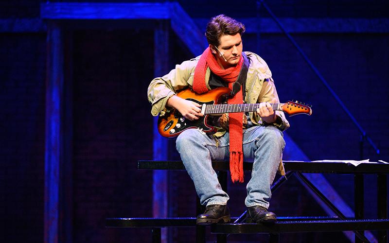 Ethan Spinks plays Roger Davis in the Piedmont University production of Rent. ZACH TAYLOR/Special