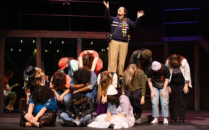 Gabriel Richman co-stars as Mark Cohen in Rent at Piedmont University. ZACH TAYLOR/Special