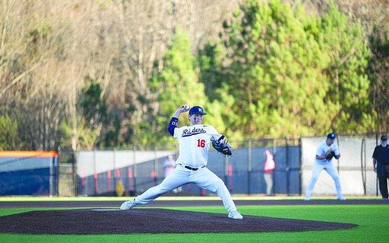 Habersham Central’s Kade Nicholson pitches in a home game last spring. ZACH TAYLOR/Special