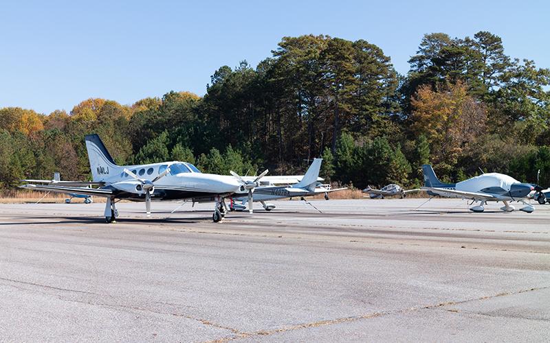 A potential plan to get the T-hangar project back up again could push the number of planes at the Habersham County Airport over 100 in the coming years. ZACH TAYLOR/Special