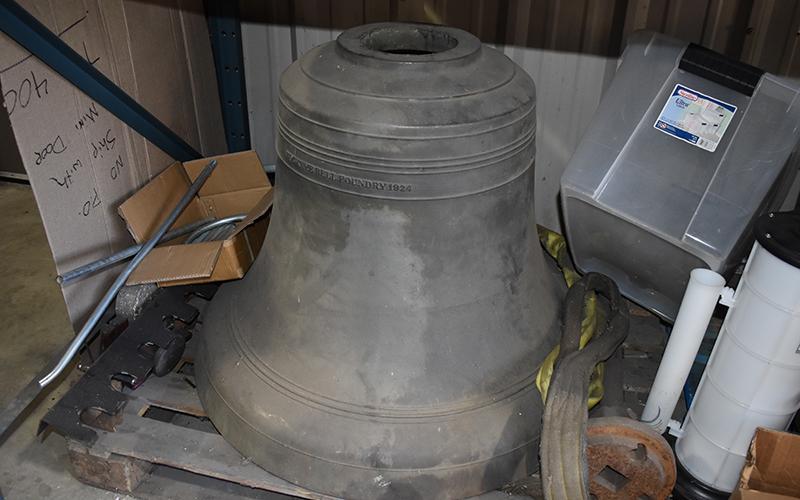 The old courthouse bell, which turns 100 this coming year, was saved along with a few of the original parts. MATTHEW OSBORNE/ Staff
