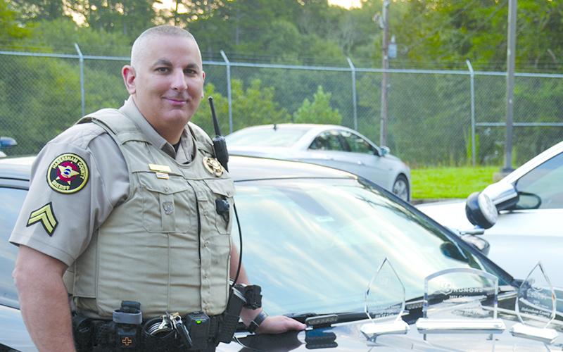 Habersham County Sheriff’s Sgt. Kris Hall (right) and Clarkesville Police Chief Brad Barrett separately turned in their resignations this week after successful law enforcement careers here.