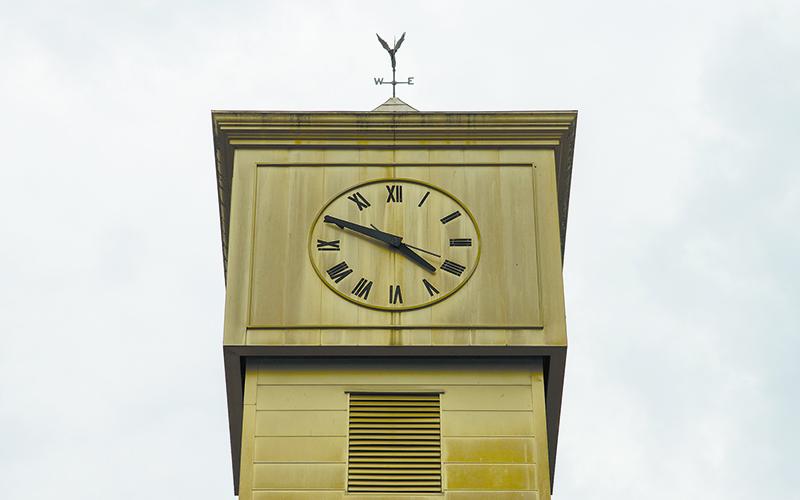 The clock is ticking on the old courthouse’s stagnation in downtown  Clarkesville, as plans to redevelop it are moving forward. ZACH TAYLOR/Special