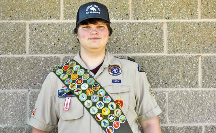 Fourteen-year-old Cameron Mote of Baldwin built four Little Free Libraries for his Eagle Scout Service Project. They are now located at Alto Town Park, Mt. Airy Town Hall, Tallulah Falls Town Hall and the Habersham County Health Department. (Photo/CHAMIAN CRUZ)