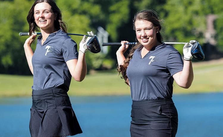 Tallulah Falls golfers Maggie Jackson (left) and Brinson Hall are poised for a great senior season in 2021.