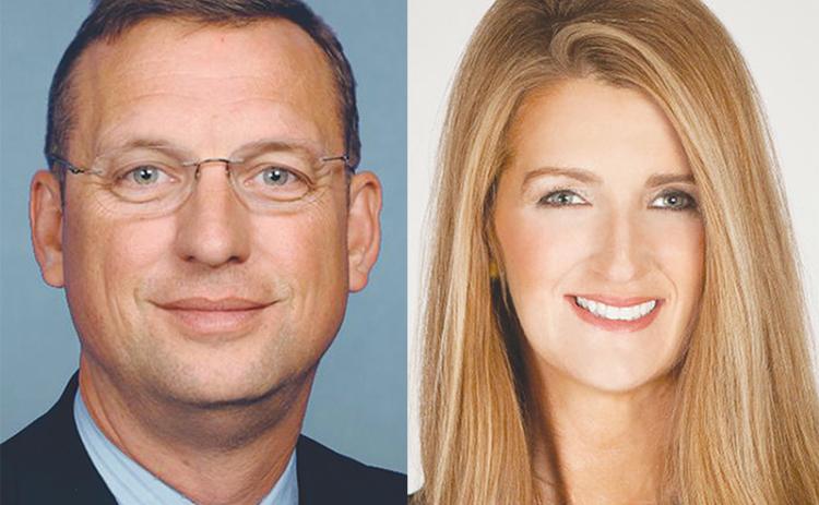 U.S. Rep. Doug Collins (left) and U.S. Sen. Kelly Loeffler are the two most high-profile of the 21 candidates running in the 'jungle' primary for Loeffler's Senate seat.