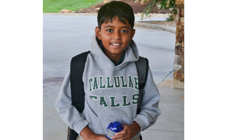 Classes commenced Aug. 8 at Tallulah Falls School for the 2022-23 academic year. Shown is fifth grader Ayaan Rahman of Mt. Airy, whose older brother Nafis graduated with the TFS Class of 2022. Like the Rahman brothers, local families represent the majority of the day student population, with 208 students from Habersham County and 180 from the four closest neighboring counties, Stephens, White, Rabun and Banks. STEPHANIE DORANTES/Tallulah Falls School