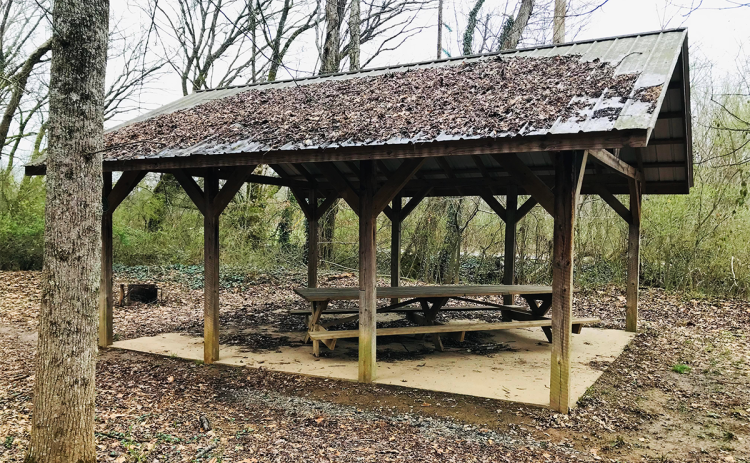 The pavilion in Mary Street Park in Clarkesville is shown where classes will be held in case of rain.  AMANDA ANDERSON/Submitted